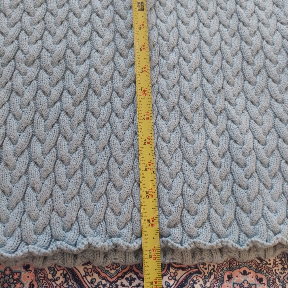 Realities Cable Knit Fisherman Scoopneck Sleeveless‎ Sweater Vest Size Meduim - Picture 6 of 7